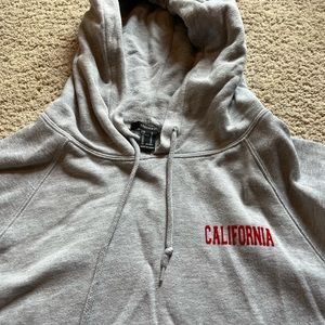 Gray oversized hoodie